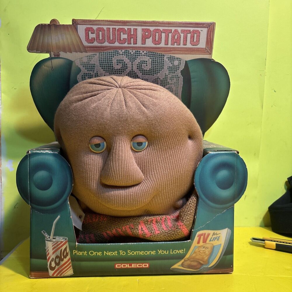 1987 Coleco COUCH POTAto  NEW in Box NRFB • TV For Life Plush Vintage